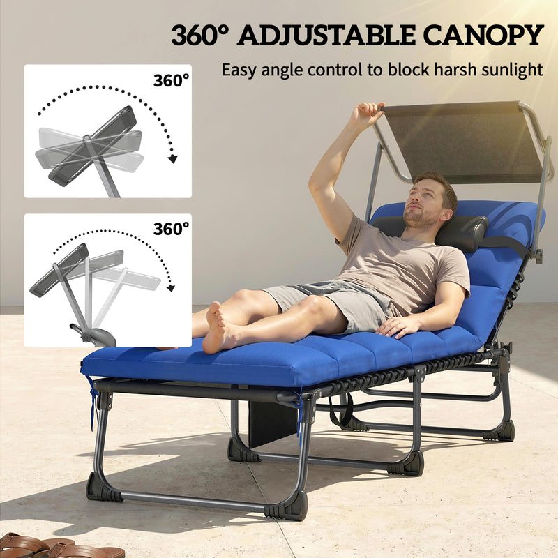 Sun loungers with canopy – image 4