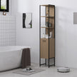 Tall 185 cm natural cabinet on legs – image 10