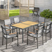 6-seater steel garden table – image 10