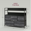 5-drawer fabric storage unit – image 3