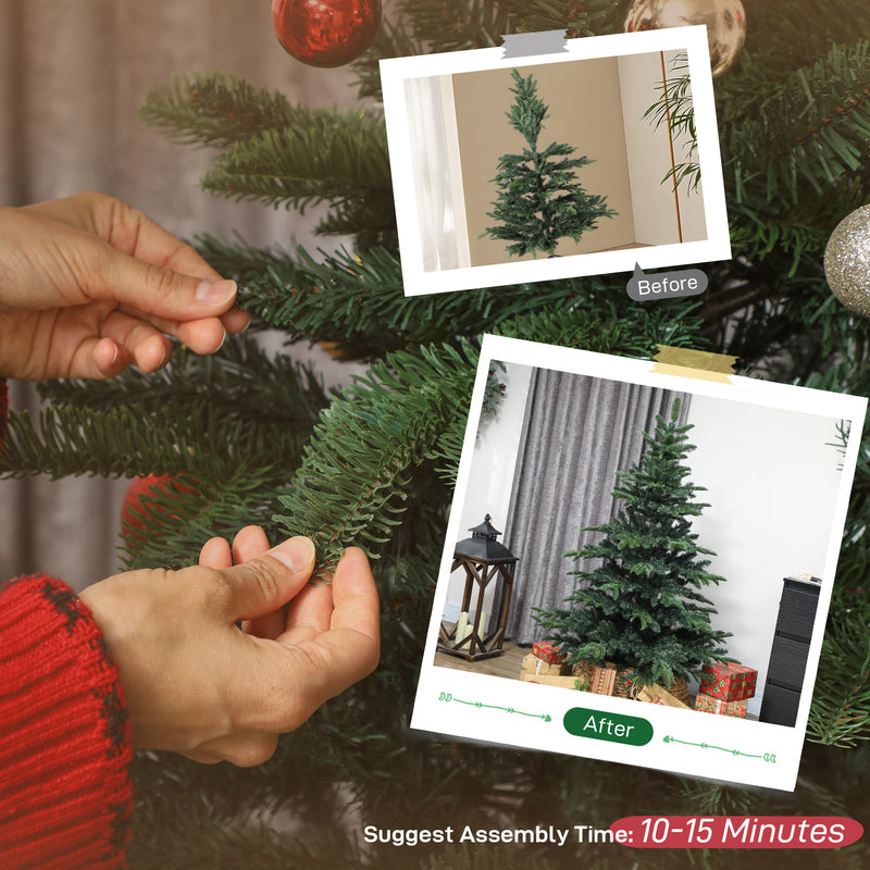 5ft wide artificial Christmas tree – image 7