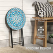 Folding mosaic side table – image 5