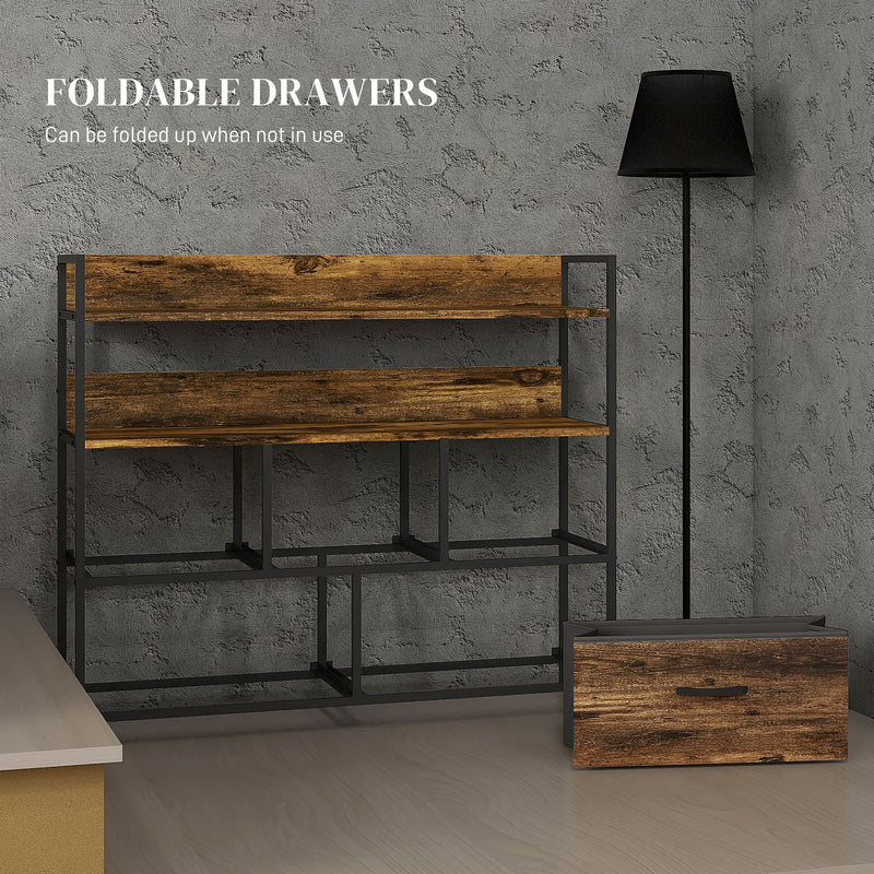 Rustic 5-drawer storage unit – image 6