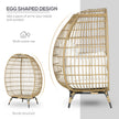 Standing rattan egg chair – image 5