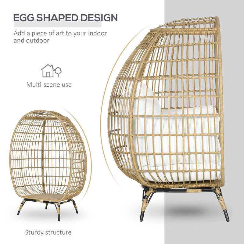 Standing rattan egg chair – image 5