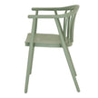 side view of the Echo chair showing the curved arm
