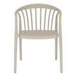 Echo putty grey chair from the front