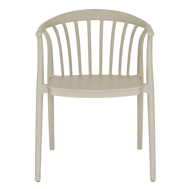 Echo putty grey chair from the front