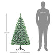 HOMCOM 5FT Indoor Christmas Tree Artificial Decoration Xmas Gift with Metal Stand Branch Tips – view 3