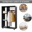 Black open wardrobe on wheels – image 4