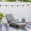 Rattan recliner with footstool – image 9