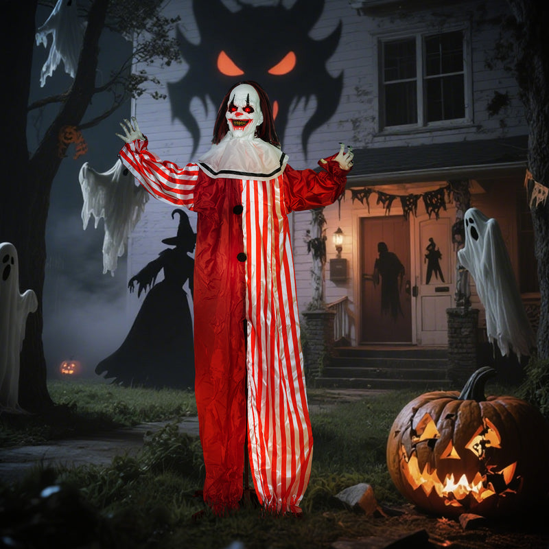 165cm Animated Clown with Glowing Eyes & Sound – image 8 of 9