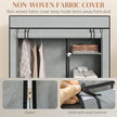 103 cm light grey fabric wardrobe – image 5