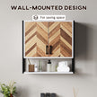 Herringbone wall bathroom cabinet – image 4