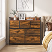 HOMCOM Chest of Drawers with 7 Drawers, Industrial Fabric Storage Unit with Top Shelf and Steel Frame for Bedroom – view 8