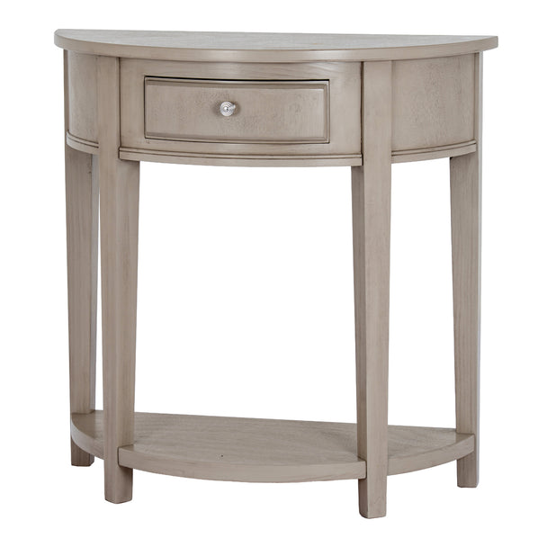 Emile half moon console table, front view
