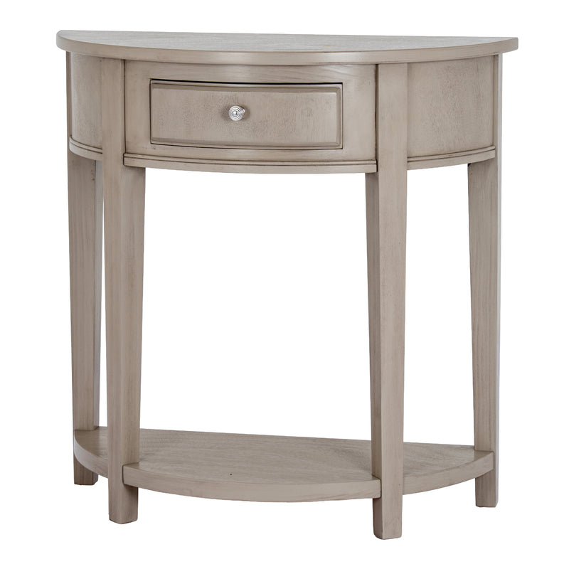 Emile half moon console table, front view