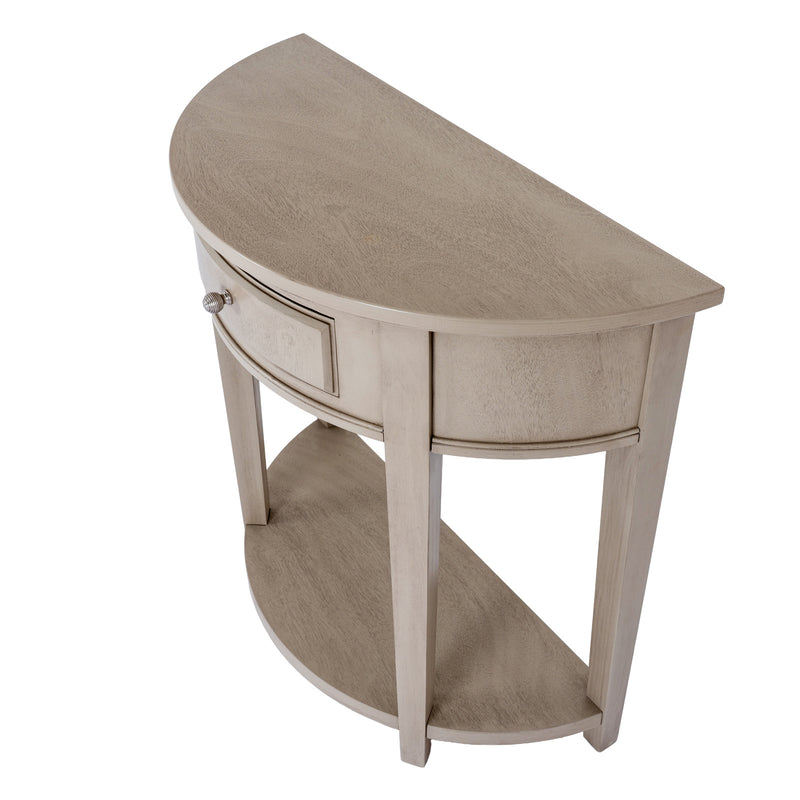 Emile half moon console from the side