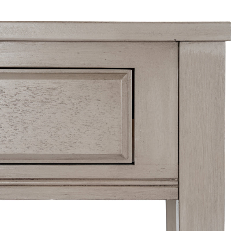 Panelled drawer front close-up