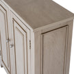 Side view of the Emile cabinet showing the panelled door