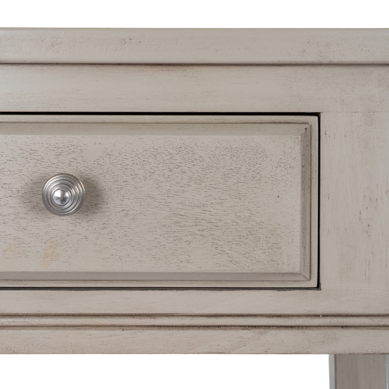 close-up of the moulded drawer front