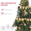 5ft pre-lit decorated Christmas tree – image 6