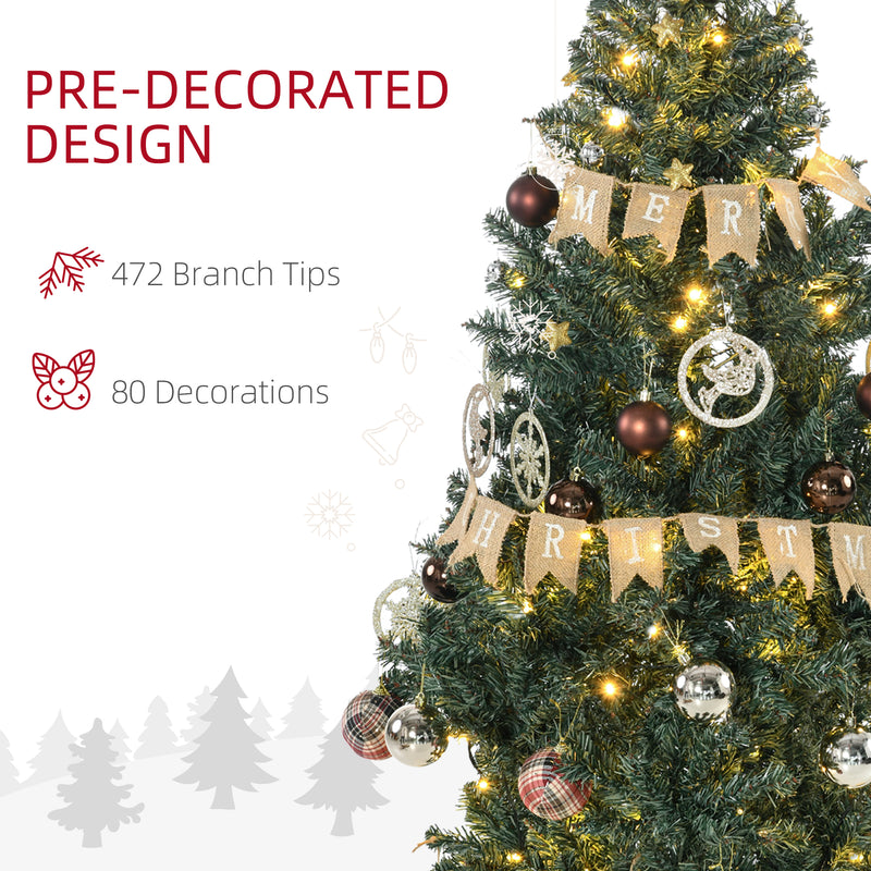 5ft pre-lit decorated Christmas tree – image 6