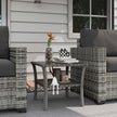 2-tier rattan coffee table – image 2