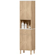 Tall slim bathroom cabinet with drawer – image 10