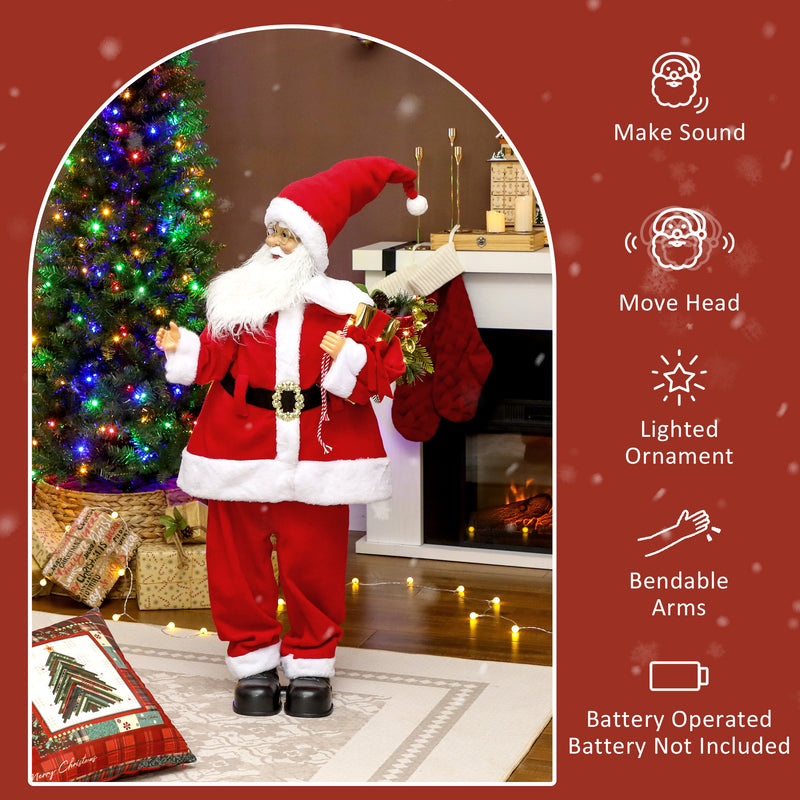 Animated Santa in a festive room