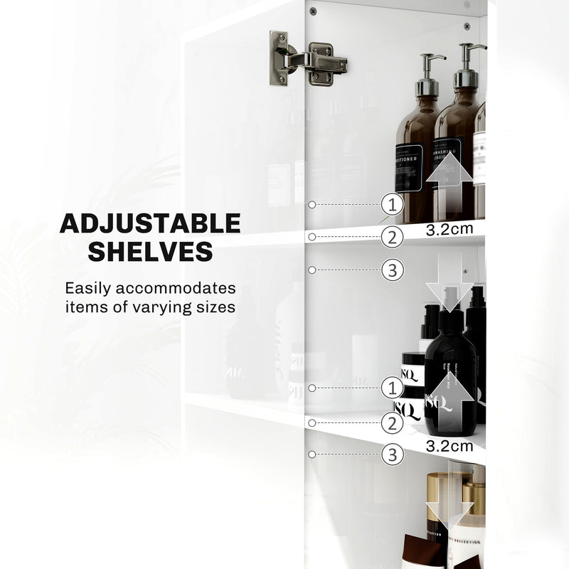 Tall high-gloss bathroom cabinet – image 5