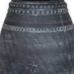 Close-up of the white-washed, distressed finish