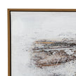Close-up of the layered brushwork and gold-tone details