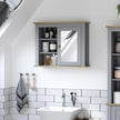 Grey wall mirror cabinet – image 2