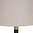 Linen shade above the gold collar