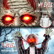 110cm Animated Hanging Zombie with Glowing Eyes & Sound – image 4 of 9