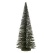 extra large frosted green bottle brush tree on white