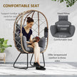 Standing rattan egg chair – image 4