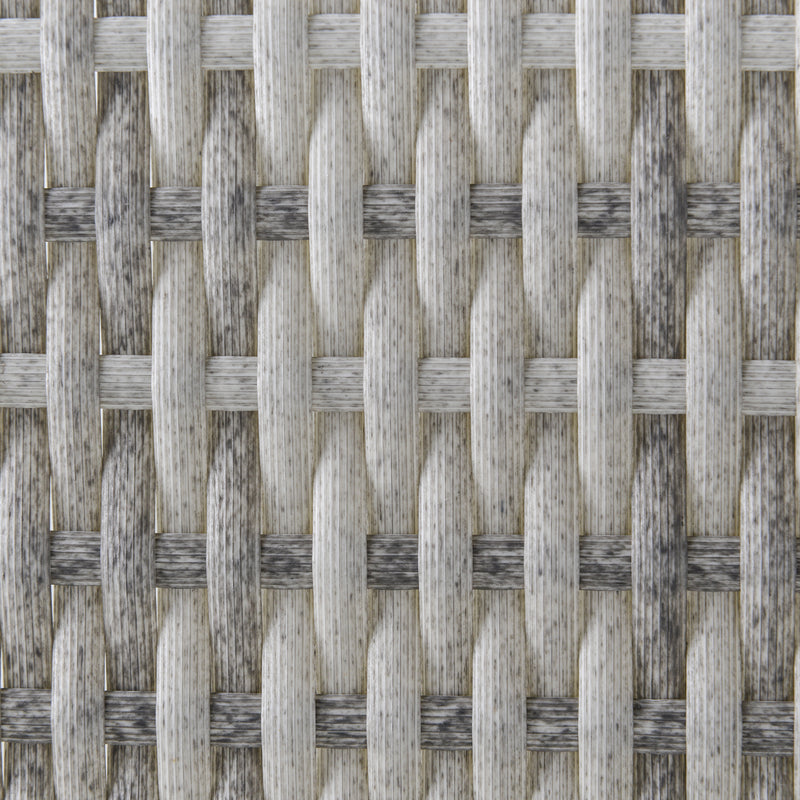 Grey rattan garden armchair – image 10