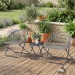 Folding rattan bistro set – image 9