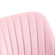 Vinsetto Velvet-Feel Armless Office Chair - Pink – view 8