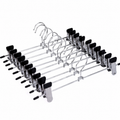 10pcs Non-slip Metal Clothes Hangers with Clips