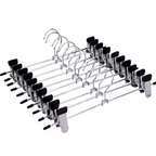 10pcs Non-slip Metal Clothes Hangers with Clips