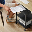 Black 3-tier mobile printer stand – image 7