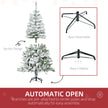 5ft snow-flocked pine Christmas tree – image 6