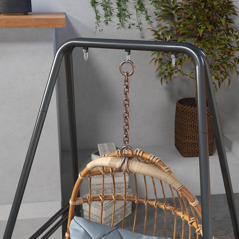 Outsunny Hammock Chair Stand, Hanging Heavy Duty Metal Frame Hammock Stand for Hanging Hammock Air Porch Swing Chair – view 9