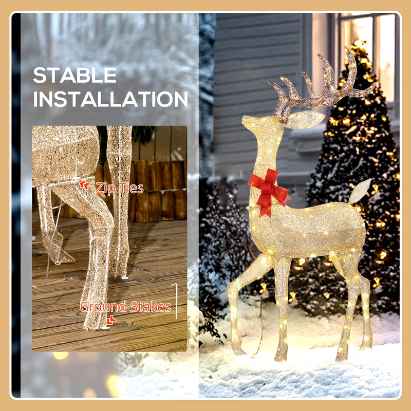 Assembly and placement of the light-up figures