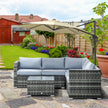 Rattan corner sofa set – image 2
