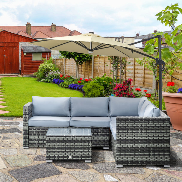 Rattan corner sofa set – image 2