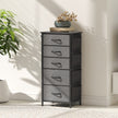 5-drawer fabric chest with side pockets – image 9